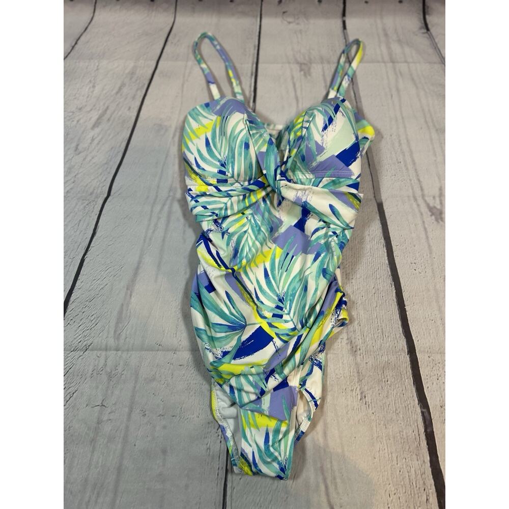 Tropical Floral One Piece Swimsuit Sonnet Shores Size 12